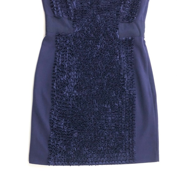 Ted Baker London navy blue ruffle knit shift dress - Picture 7 of 12